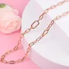 Ketens echt 925 Sterling Silver Me Link Chain Rose ketting 2023 Originele kettingen voor vrouwen DIY Charms Sieraden Makenchains