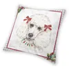 Pillow Luxury Cute Poodle Dog Pattern Cover For Sofa Polyester Pudel Caniche Case Home Decorative