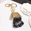 Keychains Pearls Porte Clef Keychain C Style Keyring Jewlery Key Chains For Women PA is bilar 2023 KeychainKeychains