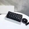 bolso de diseñador titular de la tarjeta de lujo para mujer cartera diseñadores bolsos de piel de oveja monedero bolsos clásico negro cuero genuino carteras pasaporte