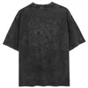 Men's T Shirts X Hisoka Washed Hip Hop Cotton Oversize T-Shirts Anime Novelty Men Women Top Tee Streetwear Summer Tshirt