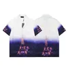 1 Casablanc-s 22ss chemises de créateurs Masao San imprimé hommes chemise décontractée femmes chemise en soie lâche manches courtes t-shirt de luxe teesQ48 de haute qualité