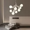 2023 new Chandelier Nordic molecular Pendant lamp Italian Living room Dining room bedside design sense villa E27 bulb Chandelier