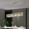 Lampade a sospensione Italia Lussuoso paralume in cristallo di diamante Luci Decorazioni per soggiorno Sala da pranzo Hanging El Restaurant LightingsPendant