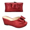 Dress Shoes Latest Nigerian Party Pumps Italian And Bags Set Envio Gratis Ladies Bag Decorated With Rhinestone