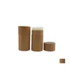 car dvr Packing Boxes Paperboard Lip Balm Tube Kraft Paper Lipstick Tubes Lips Gloss Containers Cardboard Solid Per Drop Delivery Office Sch Dhxoz