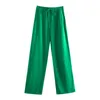 Chemisiers pour femmes vert chemises amples été goutte épaule à manches longues femmes boutonné poche poitrine chemise décontractée femme hauts pantalons-40