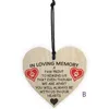 Kerstdecoraties c Geschenk houten hangende hangerse hart plaque decor festival voor thuis deco liefdesbord wijn tags fd20