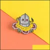 Accessoires de dessin animé Vous êtes celui qui a choisi d'être Broche en émail Robot Bannière Broche pour amis Enfants The Iron NT Badges Vêtements en gros Lap Dhfvb