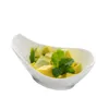 Skålar Pure White Ceramic Western French Fruit Salad Bowl Restaurant Snack Home Creative Side Dish Dessert Soup Bow Bow