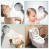 Bathroom Shower Heads 5speed Ajustable Highpressure Shower Head Onekey Stop Water Watersaving Handheld Shower Head with Hose Bathroom Accessories J230303