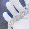 Sterling Silber S925 Diamant Kette Feiner Schmuck Miami Vvs Moissanit Miami Kubanische Gliederkette Luxus Halskette