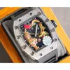 Luxury Automatic Mechanical Watch Richa Milles Rm51-01 Swiss Sapphire Mirror Rubber Watchband with Movement Mens Sport Brand Watches