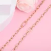 Łańcuchy oryginalne 925 srebrne srebrne mebel łańcuch różowy naszyjnik 2023 Oryginalne naszyjniki dla kobiet DIY Charms Making biżuterię