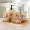 Bath Accessory Set Wedding Decoration Resin Bathroom Five-piece Washing Suit Toilet Household Articles And Gifts