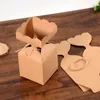 Brocada de presente 10pcs Vaso Candy Box Kraft Paper Package Favor e Aniversário de Natal de Festas dos Namorados DecorationGift