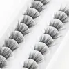 Falska ögonfransar 10 par mini Crisscross Half Eye Lashes Natural Handmade Faux 3D Mink Makeup Tools DIY