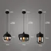 مصابيح قلادة حديثة جولة معدنية زجاجية LED المطبخ شريط الأضواء الجزيرة غرفة المعيشة ديكور عداد الإضاءة