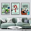 Hisimple Painting Monopoly Time is Money Picture Decoration Mural Inspirational Poster Canvas Painting and Room Wall Art Print