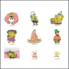 Acessórios para desenhos animados Fratas de batatas fritas fofas Broche Broche Pins Metal Broches For Men Momen Badge Pines Metalicos Brosche Drop Deliv Dhffj