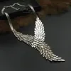 Chains Fashion Feathers Personality Short Necklace Ol Retro Style Neck Chain Clothing Accessories Collar Pendant