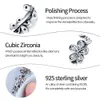925 Silver Women Ring Original Heart Crown Fashion Rings مزدوجة الزركون خاتم الخطوبة الخاتم