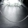 Chains 2MM Twisted Rope Chain 925 Stamped Necklace For Women Mens Fashion Luxury Party Wedding Jewelry Charm Holiday Gifts