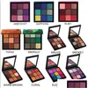 Ombre à paupières Maquillage de qualité supérieure 9 couleurs Palette de fard à paupières Topaz Ruby Améthyste Saphir Emeral Drop Livraison Santé Beauté Yeux Dh2Vq