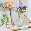 Flores decorativas Hydrangea artificial Buquê de flor de seda de seda 5 Head Fake for Home Wedding Decoration Indoor Garen Decor