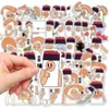 50pcs sushi graffiti naklejki na deskorolkę laptop iPad rower rowerowy kask motocyklowy PS4 Telefon Dzieciowe zabawki DIY Dekale PVC Wystrój butelki z wodą dekoracje butelki z wodą