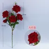 Home decoration simulation rose fake flower flannel wedding wedding decoration silk flower home dress up props