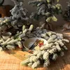 Juldekorationer Simulering Snow Cane Wreath Tree Cristmas Decoration Rattan Lämplig för kontor eller familj