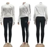 23SS News Women's Tracksuits Luxury Brand Sticked Casual Sports Suit 2 Piece Set Designer Tracksuits J2572