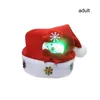 Julekorationer Led Light Up Hats Santa Children Kvinnor Män pojkar Girl Cap Ornament Dekoration för festrekvisita