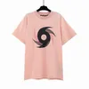 2023 새로운 거꾸로 티셔츠 네온 티셔츠 PXP PAINTED CLASSIC HURRICANE 패션 남성 여성 디자이너 티 PA 탑 공장 도매