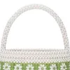 Shrimps Early Spring Green Handheld Women's Fashion Bag Flower Design Beaded Handmate s 230304