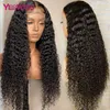 Virgin HD 13x4 Lace Frontal 4x4 5x5 Closure Wig Human Hair Pre Plucked For Women Deep Curly Wave Front With Baby