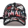 Czapki piłki mody Graffiti Cap Baseball Cap Bawełna Czapka Outdood Caśnik Mężczyźni Kobiety Summer Regulowane Czapki rozrywkowe 230303