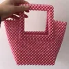 Handbag women's square handle pearl artificial beaded woven ins red dinner fashion x 230304