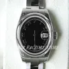 Watch Watch Factory 2813 حركة أوتوماتيكية 31 مم نساء سيدات SS الأسود الروماني التاريخ #179160 هدية مع مربع الأصلي الغوص watch291m