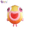 2M Height Outdoor Inflatable Fish Animal Balloons With Led Lights Inflation Ocean Theme Cartoon Models For Decoration With Air Blower Advertising Event Toys Sports