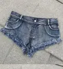 Kvinnors shorts låg midja sexig Tassel denim Rippade kvinnors jeans vid sommaren Super Nightclub Women Pants