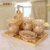 Bath Accessory Set Wedding Decoration Resin Bathroom Five-piece Washing Suit Toilet Household Articles And Gifts