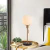 Glass table lamp modern luxury interior decorative led table light 20cm width 54cm height for hotel home living room bedroom bedside dining study room decor