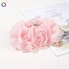 Fabric Big Flower Hair Claw Ribbon Clips Women Girls Soft Chiffon Flowers Ponytail Holder Hair Clamps Barrette Fashion Hair Accessories 1810