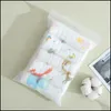 Towels Robes 5Pcs/Lot Muslin 6 Layers Cotton Soft Baby Face Towel Handkerchief Bathing Feeding Washcloth Wipe Burp Cloths Drop Del Dh7Oe