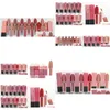Lip Gloss New Makeup Cosmetics Selena Christmas Limited Edition Lipstick Lustre 12 Colors Drop Delivery Health Beauty Lips Dh32W