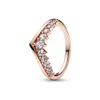 925 Silver Women Fit Pandora Ring Original Heart Crown Ring