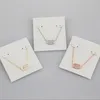 Rozenkwarts hanger kettingen ketting Rose Stone Real 18K vergulde bungelt glitter sieraden brief cadeau met gratis stofzak