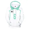 Erkek Hoodies Hoodie Sweatshirt haikyuu ushijima wakatoshi aoba johsai yuvarlak boyun moda trendi 3d polyester kadınlar/erkekler